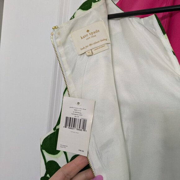 Kate Spade Garden Leaves A-Line Dress - Picture 8 of 9